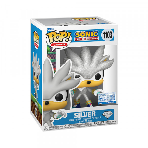 Funko POP! Games Sonic the Hedgehog: Silver (1103) (Diamond Collection)